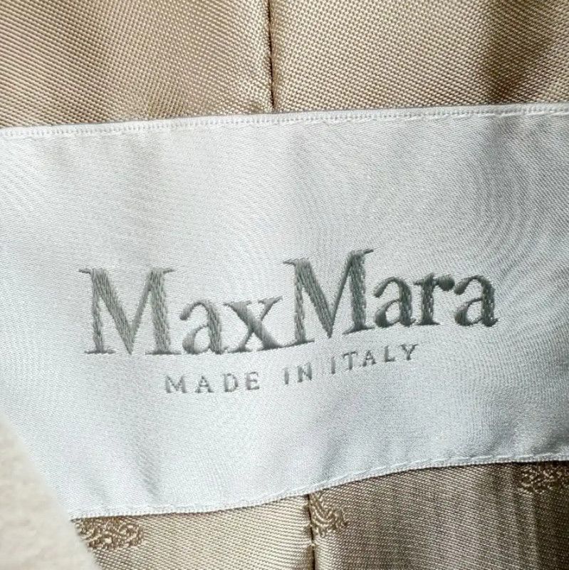 Max Mara MaxMara Beige Wool Winter Short Coat 0089 Size S / US 4 / IT 40 - 3 Thumbnail