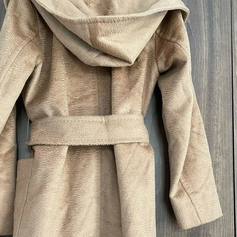 Max Mara MaxMara Cozy Camel Alpaca Wool Coat 0089 Size XXS / US 00 / IT 34 - 6 Thumbnail