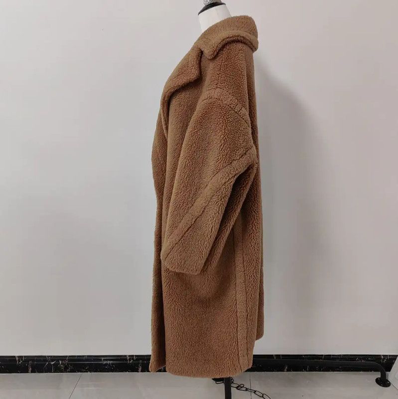 Max Mara MaxMara Stylish Brown Wool Women's Coat 0089 Size L / US 10 / IT 46 - 3 Thumbnail