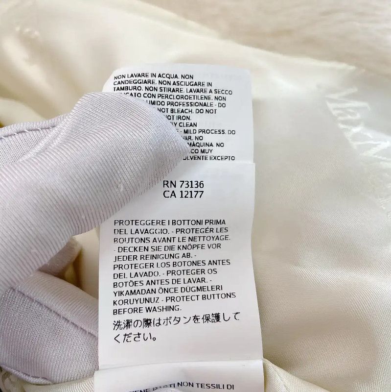 Max Mara MaxMara Classic White Alpaca Wool Coat 0089 Size XS / US 0-2 / IT 36-38 - 9 Thumbnail