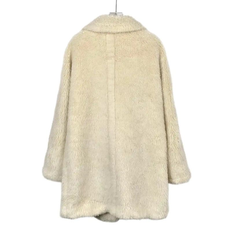 Max Mara MaxMara White Alpaca Wool Women's Coat 0089 Size S / US 4 / IT 40 - 2 Thumbnail