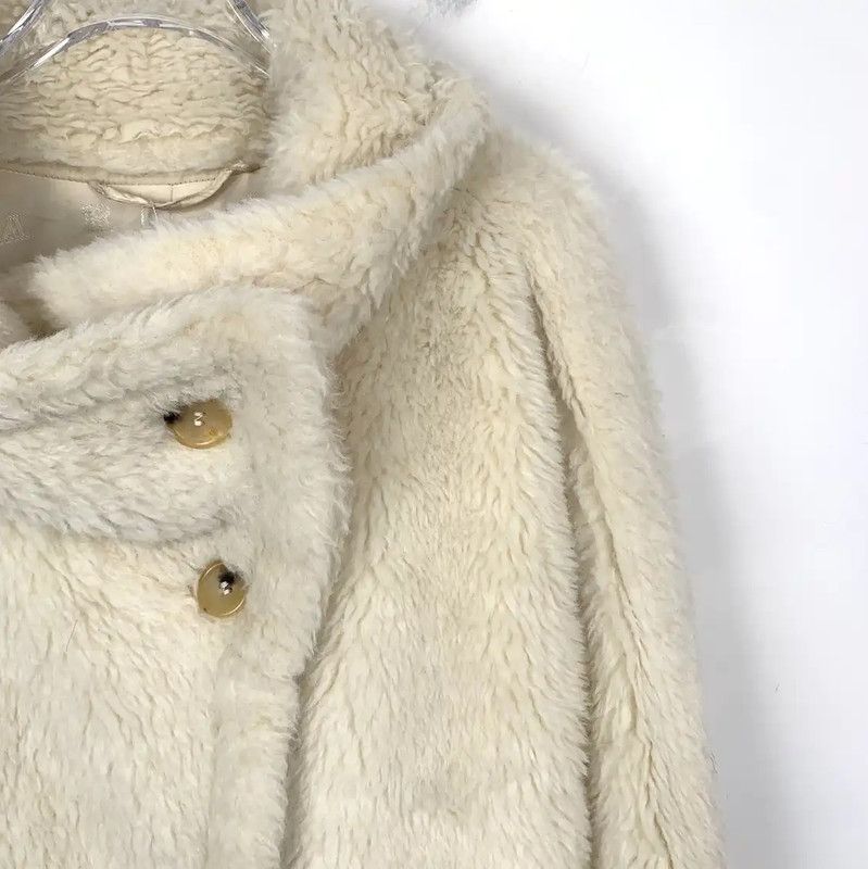Max Mara MaxMara White Alpaca Wool Women's Coat 0089 Size S / US 4 / IT 40 - 3 Thumbnail