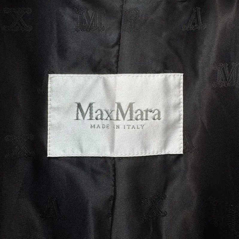 Max Mara MaxMara Elegant Black Cashmere Long Coat 0089 Size XS / US 0-2 / IT 36-38 - 6 Thumbnail