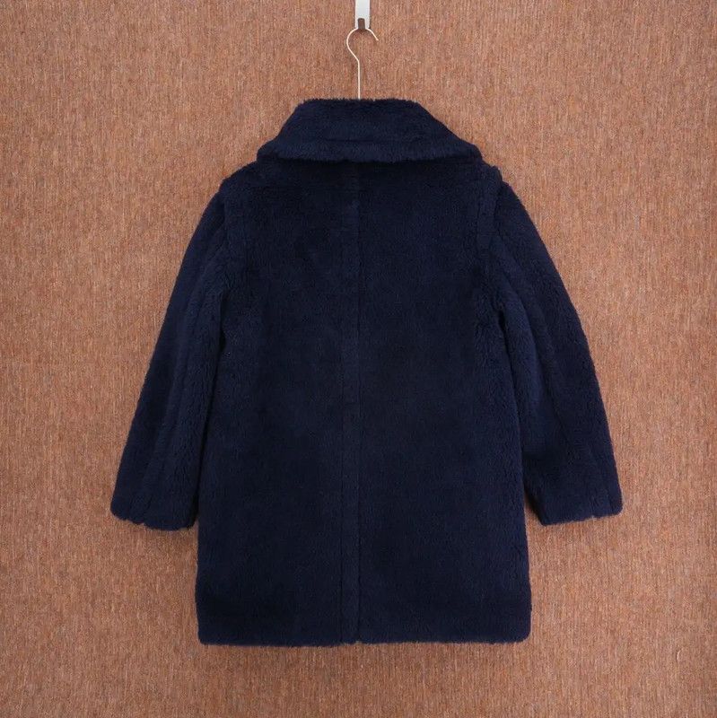 Max Mara MaxMara Navy Wool Blend Mid-Length Coat 0089 Size M / US 6-8 / IT 42-44 - 2 Thumbnail