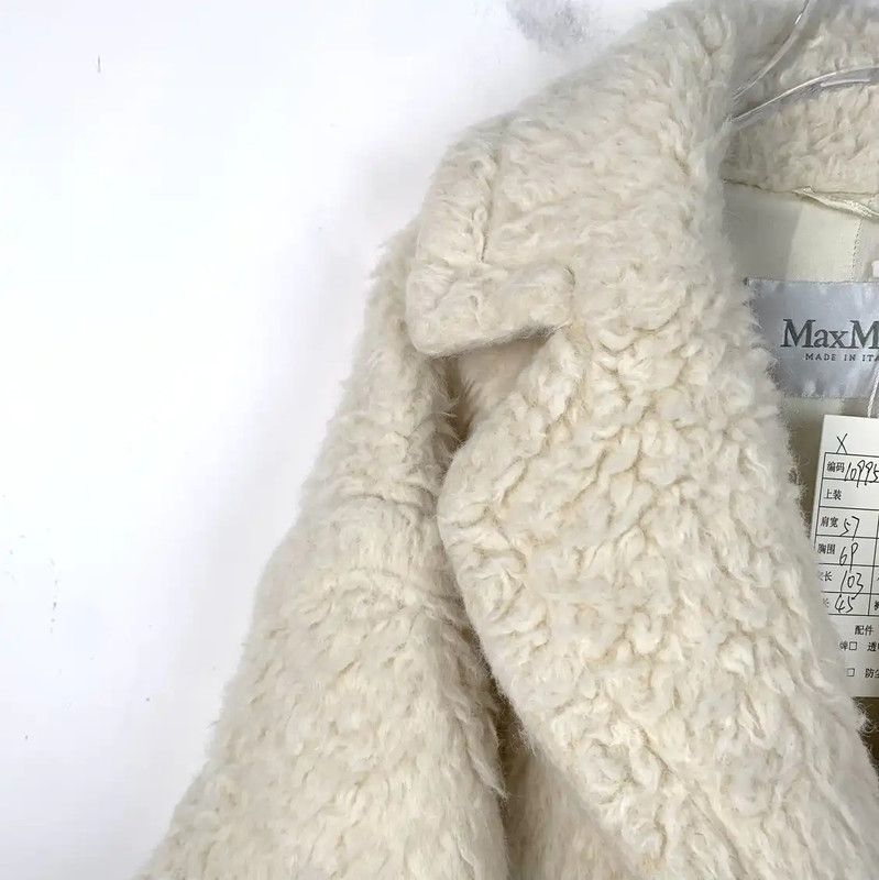 Max Mara MaxMara Cream Alpaca Wool Ladies Coat 0089 Size S / US 4 / IT 40 - 3 Thumbnail