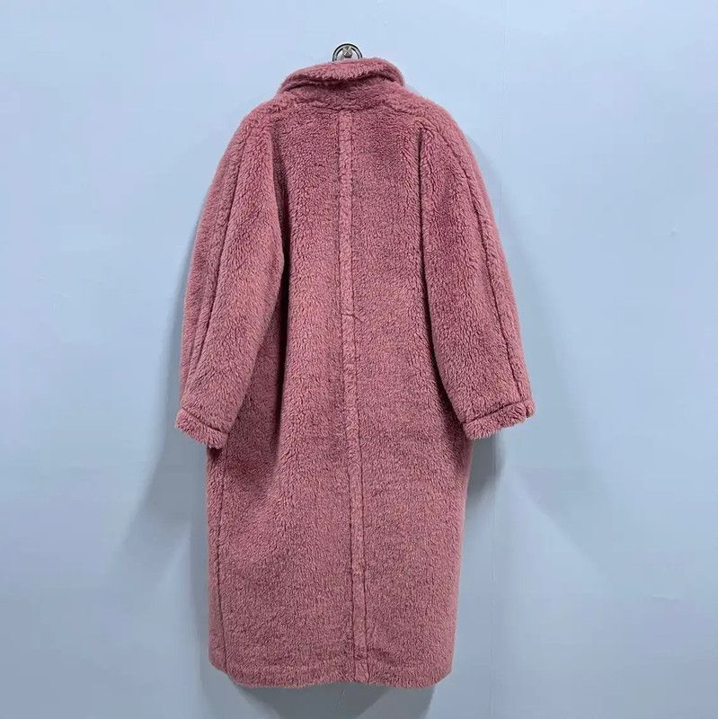 Max Mara MaxMara Pink Wool Blend Long Coat 0089 Size L / US 10 / IT 46 - 2 Thumbnail