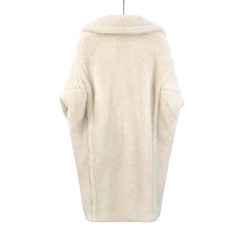 Max Mara MaxMara Alpaca Wool Women's Coat in White 0089 Size S / US 4 / IT 40 - 2 Thumbnail