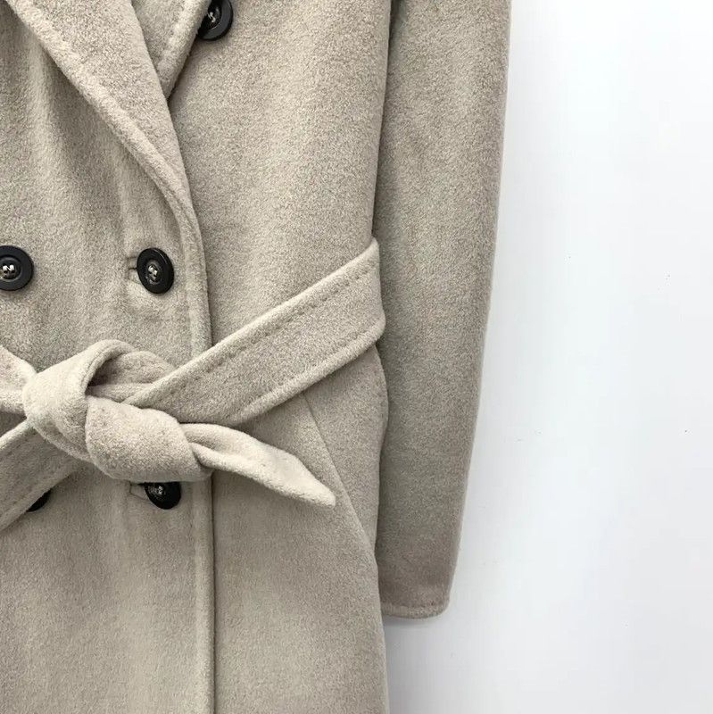 Max Mara MaxMara Classic Camel Wool Women's Coat 0089 Size XXS / US 00 / IT 34 - 4 Thumbnail