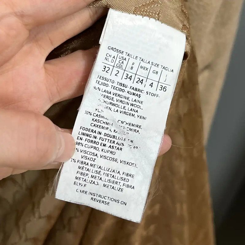 Max Mara MaxMara Cashmere Double-Breasted Coat for Women 0089 Size XXS / US 00 / IT 34 - 7 Thumbnail