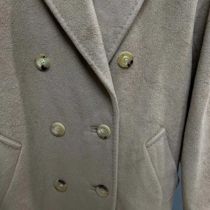Max Mara MaxMara Cashmere Double-Breasted Coat for Women 0089 Size XXS / US 00 / IT 34 - 3 Thumbnail
