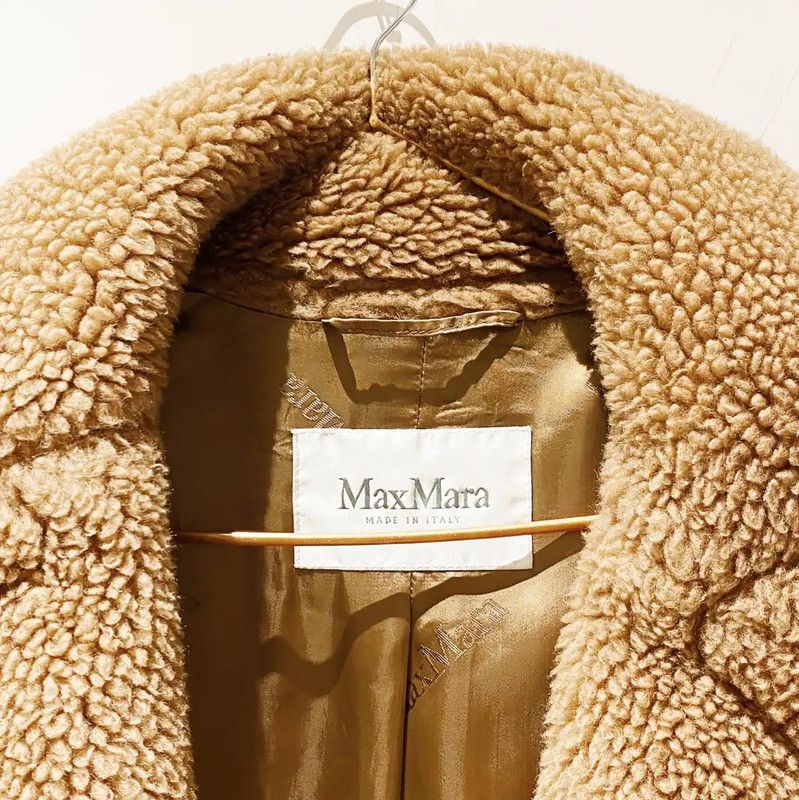 Max Mara MaxMara Brown Faux Fur Women's Coat 0089 Size S / US 4 / IT 40 - 2 Thumbnail