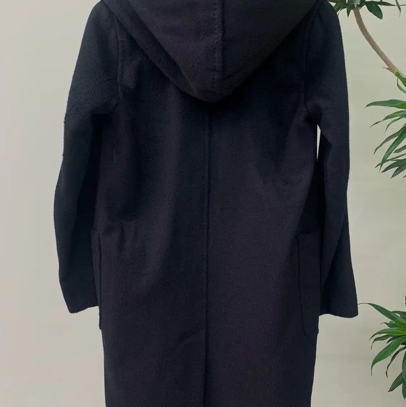 Max Mara MaxMara Elegant Black Women's Coat 0089 Size S / US 4 / IT 40 - 3 Thumbnail