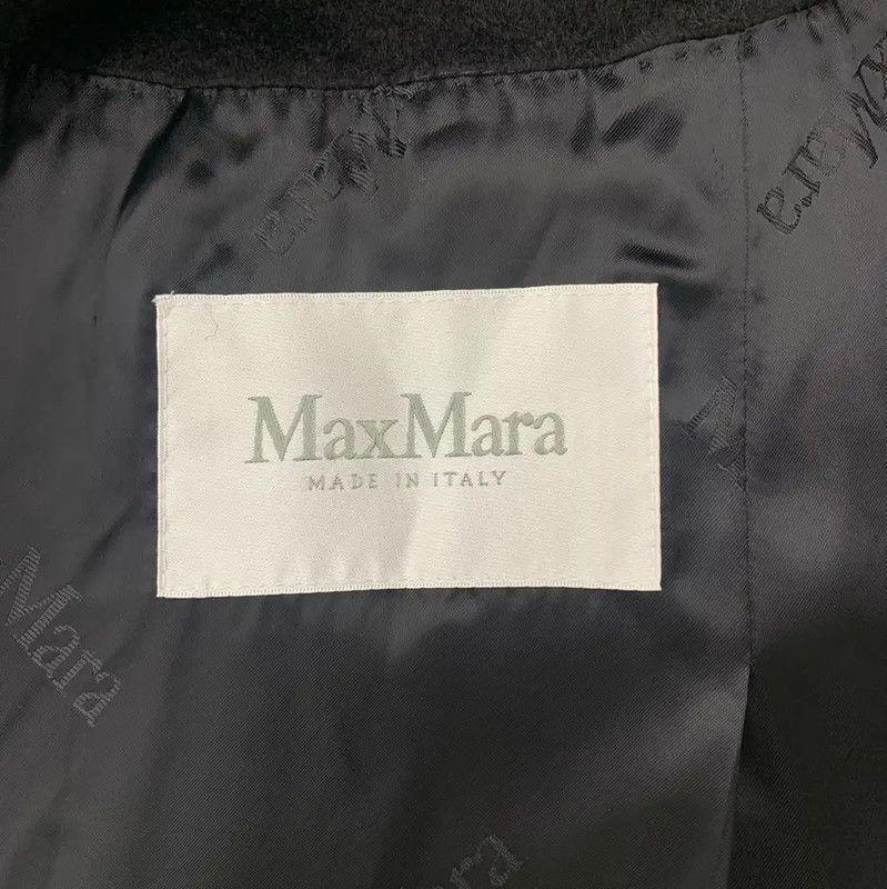 Max Mara MaxMara Elegant Black Women's Coat 0089 Size S / US 4 / IT 40 - 4 Thumbnail