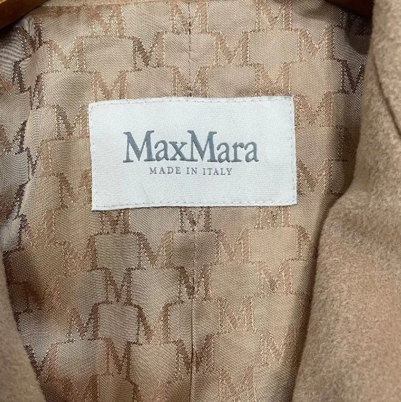 Max Mara MaxMara Beige Alpaca Wool Women's Coat 0089 Size M / US 6-8 / IT 42-44 - 3 Thumbnail