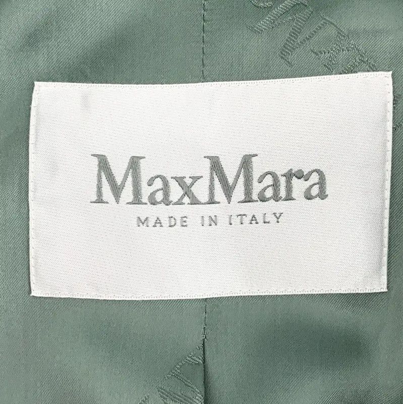 Max Mara MaxMara Cozy Green Alpaca Wool Coat 0089 Size XS / US 0-2 / IT 36-38 - 5 Thumbnail