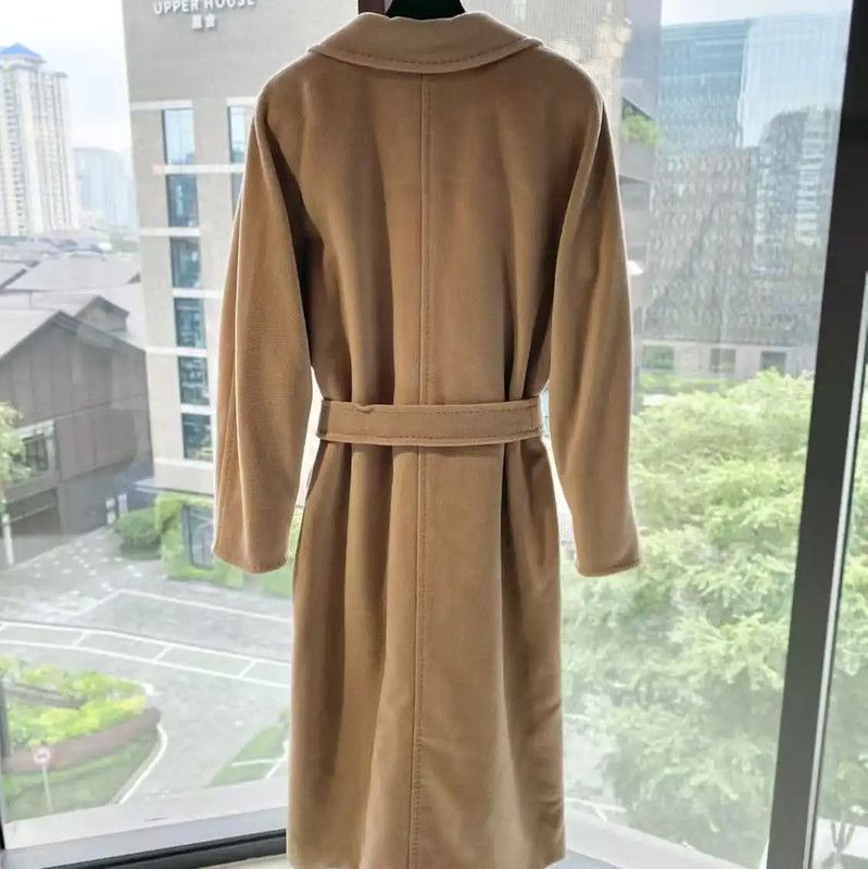 Max Mara MaxMara Camel Wool Women's Coat 0089 Size ONE SIZE - 2 Thumbnail