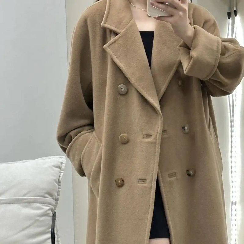 MaxMara Camel Wool Women's Overcoat 0089