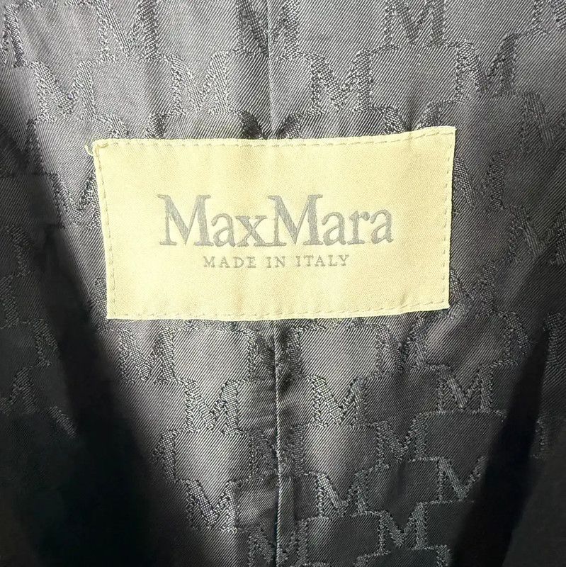 Max Mara MaxMara Black Wool Women's Coat 0089 Size S / US 4 / IT 40 - 7 Thumbnail