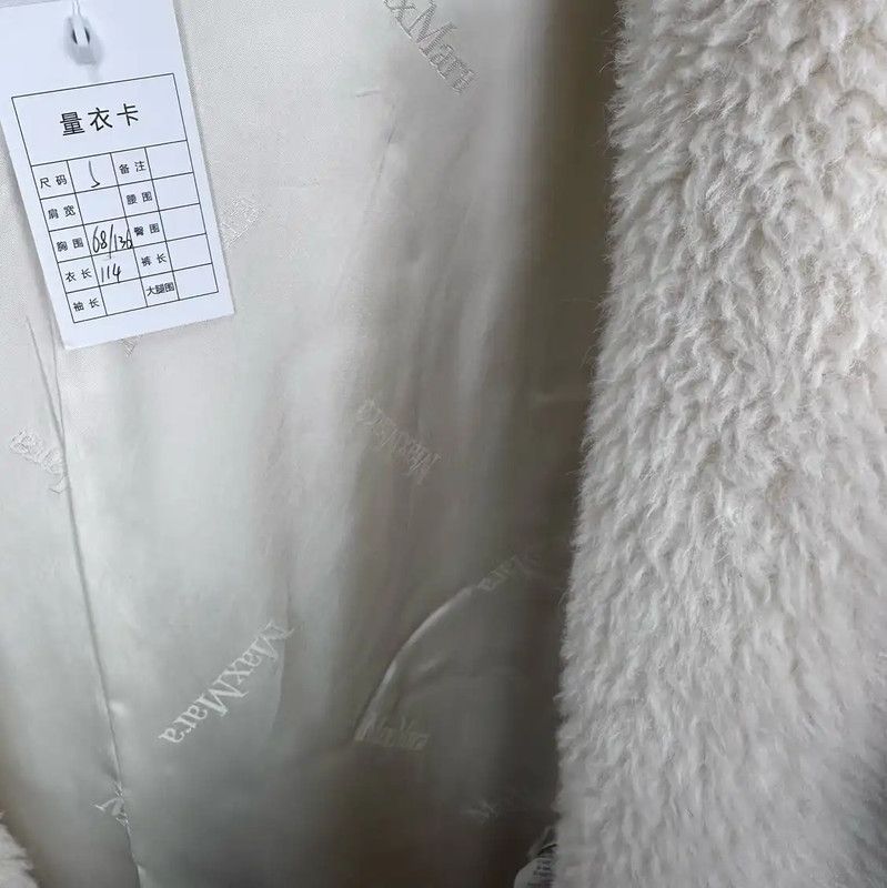 Max Mara MaxMara Women's Long White Coat for Spring 0089 Size M / US 6-8 / IT 42-44 - 4 Thumbnail