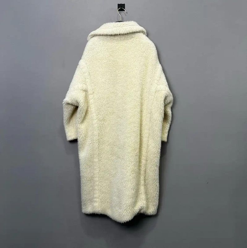 Max Mara MaxMara Women's Long White Coat for Spring 0089 Size M / US 6-8 / IT 42-44 - 2 Thumbnail