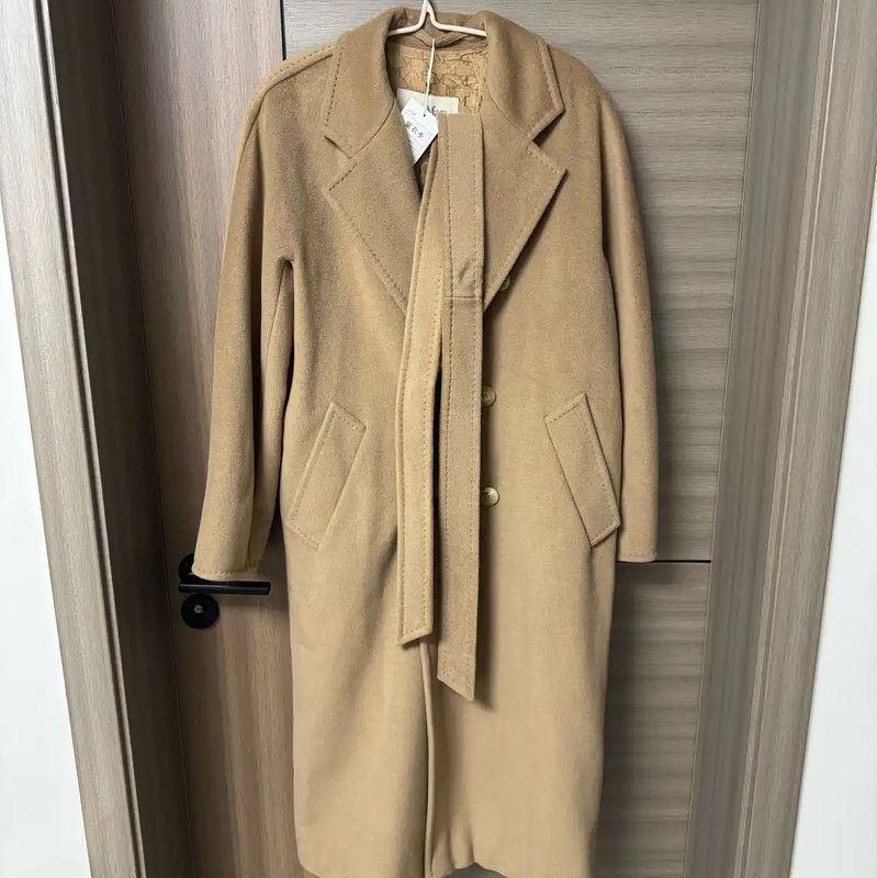 Max Mara MaxMara Camel Alpaca Wool Women's Coat 0089 Size S / US 4 / IT 40 - 4 Thumbnail
