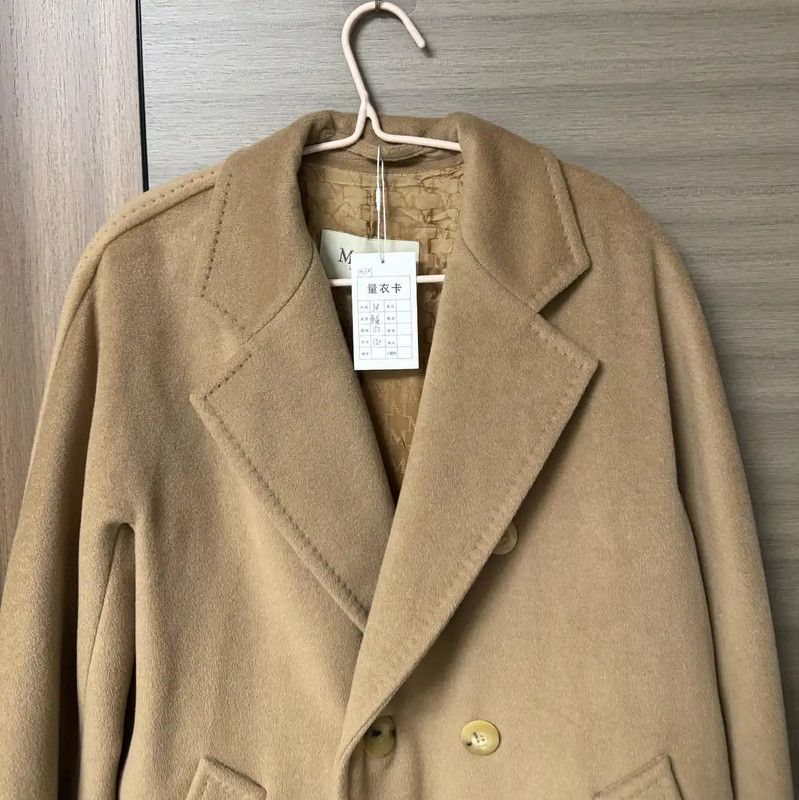 Max Mara MaxMara Camel Alpaca Wool Women's Coat 0089 Size S / US 4 / IT 40 - 3 Thumbnail