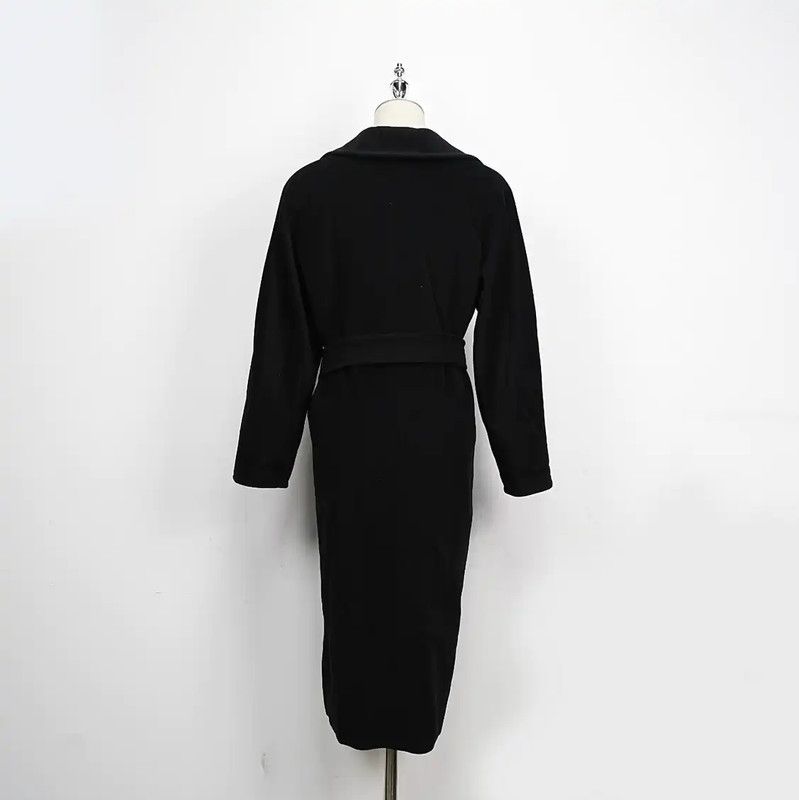 Max Mara MaxMara Black Cashmere Coat for Women 0089 Size S / US 4 / IT 40 - 8 Thumbnail