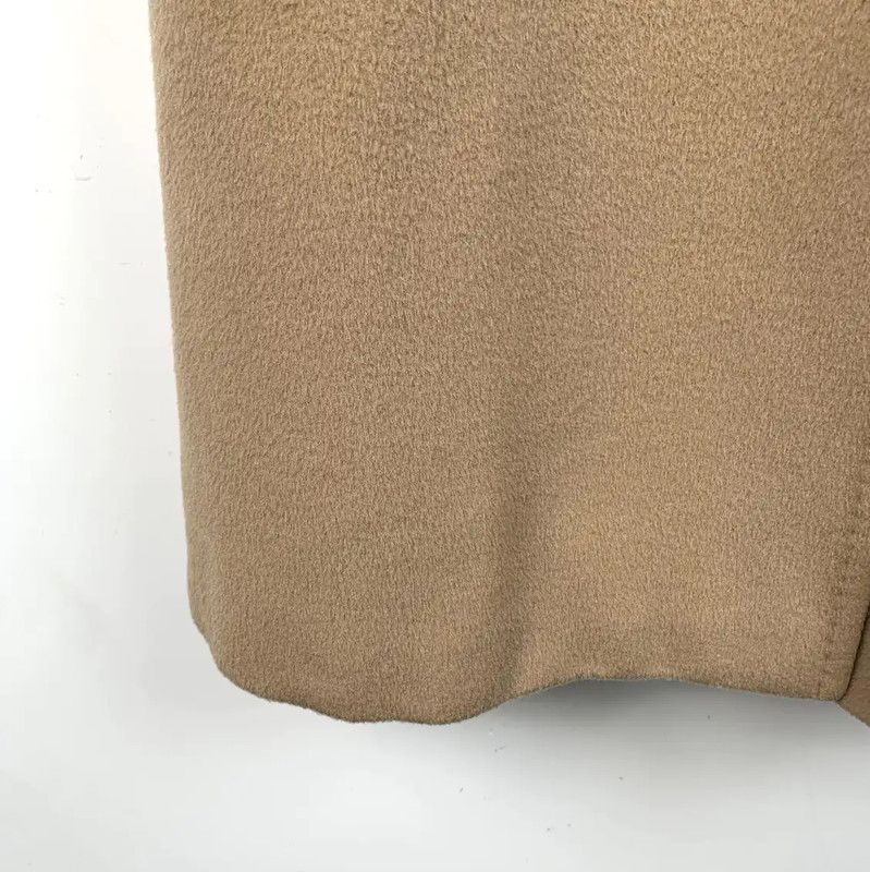 Max Mara MaxMara Brown Wool Double-Breasted Coat 0089 Size XS / US 0-2 / IT 36-38 - 5 Thumbnail