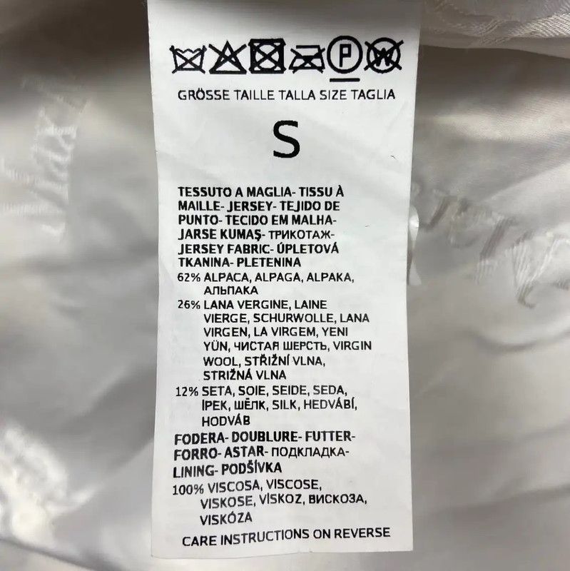 Max Mara MaxMara Women's White Wool Coat 0089 Size S / US 4 / IT 40 - 4 Thumbnail
