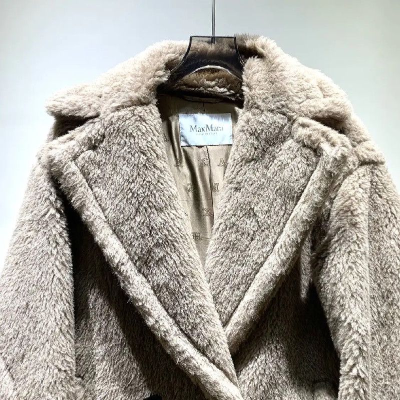 Max Mara MaxMara Light Brown Wool Women's Overcoat 0089 Size S / US 4 / IT 40 - 3 Thumbnail