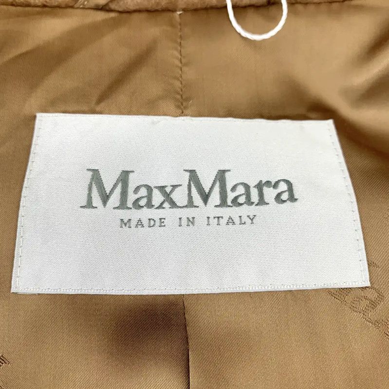 Max Mara MaxMara Chic Khaki Alpaca Wool Coat 0089 Size S / US 4 / IT 40 - 5 Thumbnail