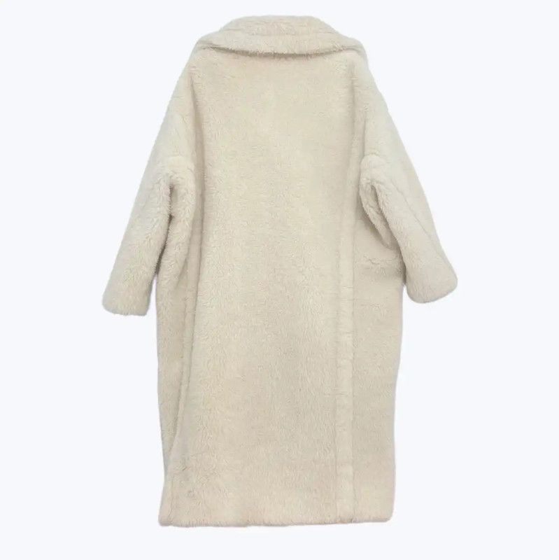 Max Mara MaxMara White Alpaca Wool Women's Coat 0089 Size S / US 4 / IT 40 - 2 Thumbnail