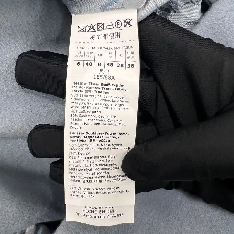 Max Mara MaxMara Sea Blue Cashmere Women's Coat 0089 Size L / US 10 / IT 46 - 4 Thumbnail