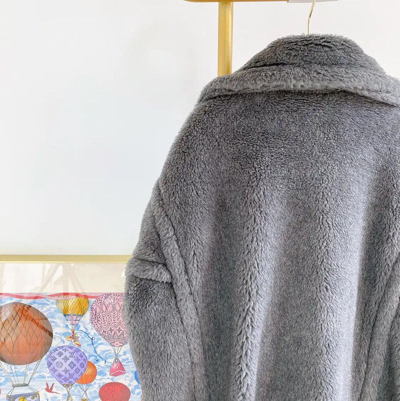 Max Mara MaxMara Winter Gray Wool Long Coat 0089 Size S / US 4 / IT 40 - 5 Thumbnail