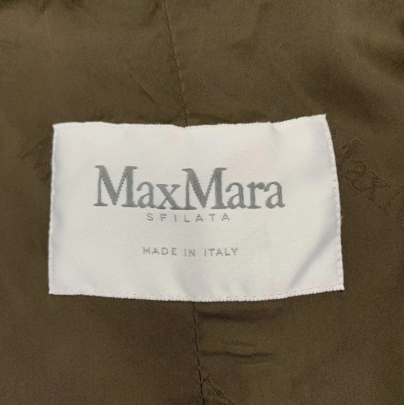 Max Mara MaxMara Olive Green Alpaca Wool Coat 0089 Size M / US 6-8 / IT 42-44 - 6 Thumbnail