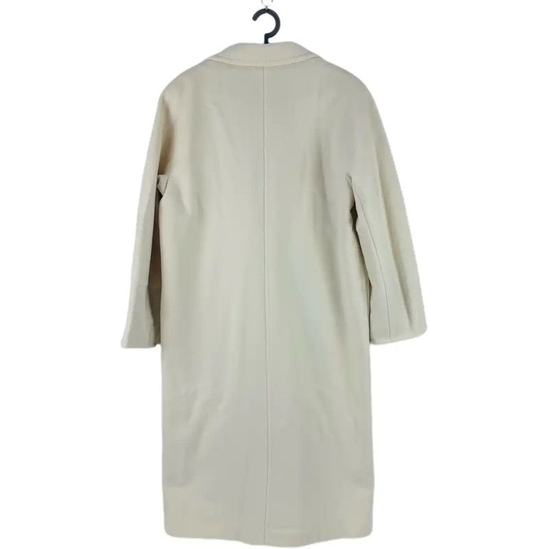 Max Mara MaxMara Cream Women's Overcoat 0089 Size XS / US 0-2 / IT 36-38 - 2 Thumbnail