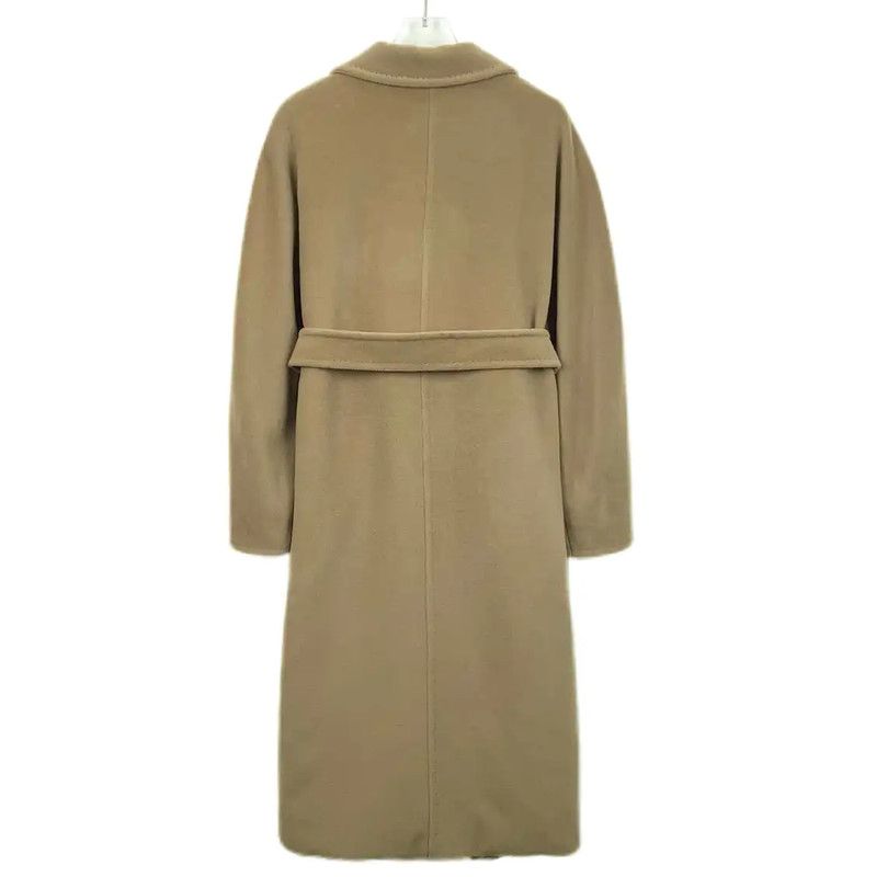 Max Mara MaxMara Brown Wool Long Coat 0089 Size XXS / US 00 / IT 34 - 2 Thumbnail