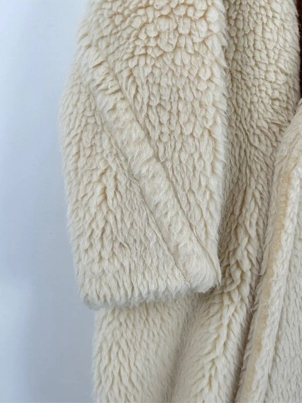 Max Mara MaxMara Cream Wool Women's Coat 0089 Size S / US 4 / IT 40 - 6 Thumbnail