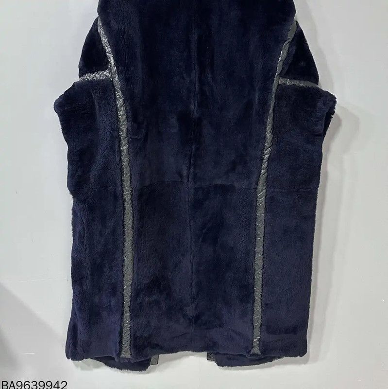Max Mara MaxMara Navy Women's Coat 0089 Size ONE SIZE - 3 Thumbnail
