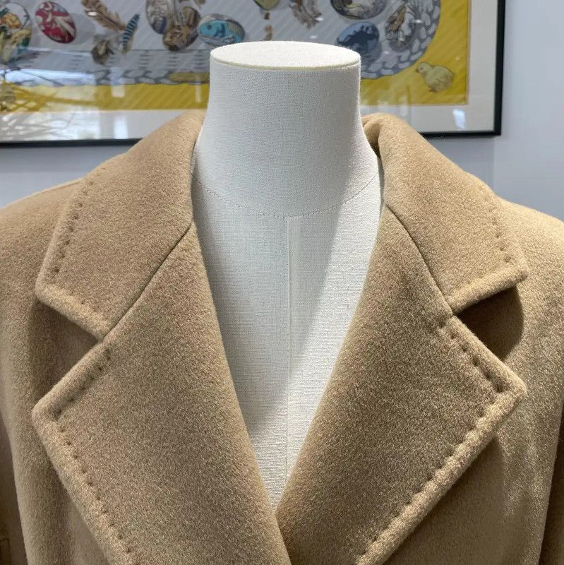 Max Mara MaxMara Camel Cashmere Long Coat for Women 0089 Size S / US 4 / IT 40 - 6 Thumbnail