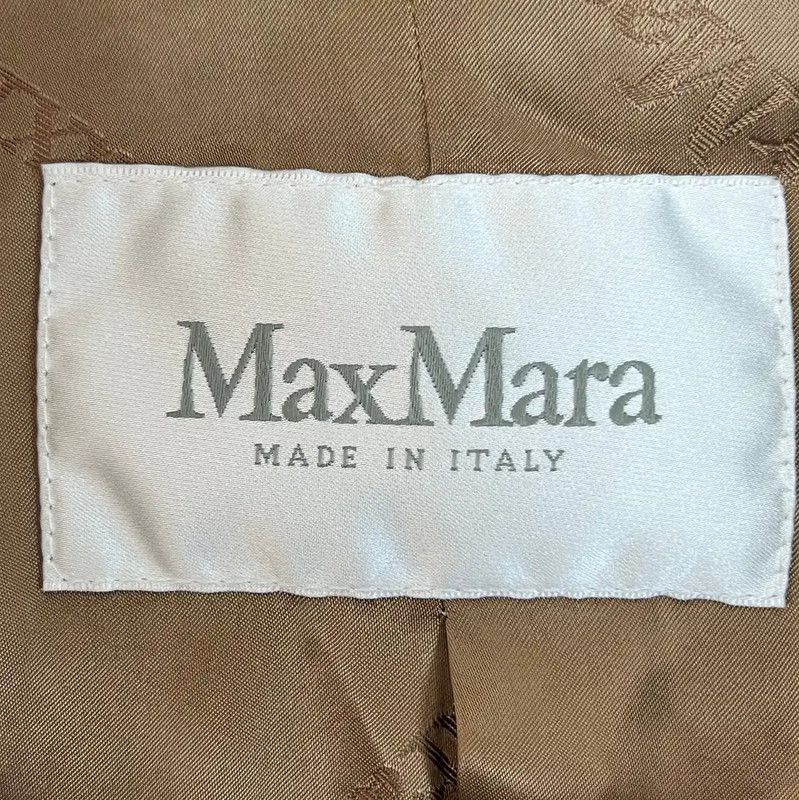Max Mara MaxMara Brown Cotton Blend Women’s Coat 0089 Size S / US 4 / IT 40 - 4 Thumbnail