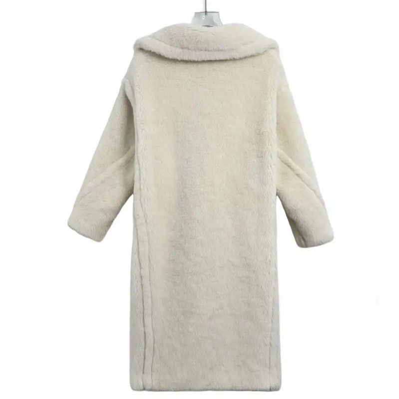Max Mara MaxMara Women's White Cotton Blend Coat 0089 Size S / US 4 / IT 40 - 2 Thumbnail