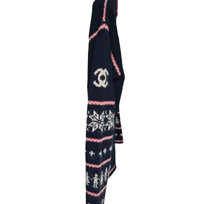 Chanel Chanel Multicolor Wool V-Neck Sweater for Women 0089 Size S / US 4 / IT 40 - 4 Thumbnail