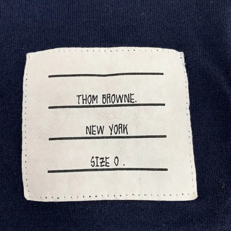 Thom Browne Thom Browne Women's Navy Cotton Pullover Sweater 0089 Size XS / US 0-2 / IT 36-38 - 5 Thumbnail