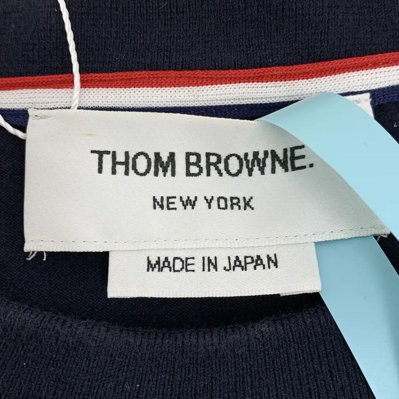 Thom Browne Thom Browne Women's Navy Cotton Pullover Sweater 0089 Size XS / US 0-2 / IT 36-38 - 6 Thumbnail