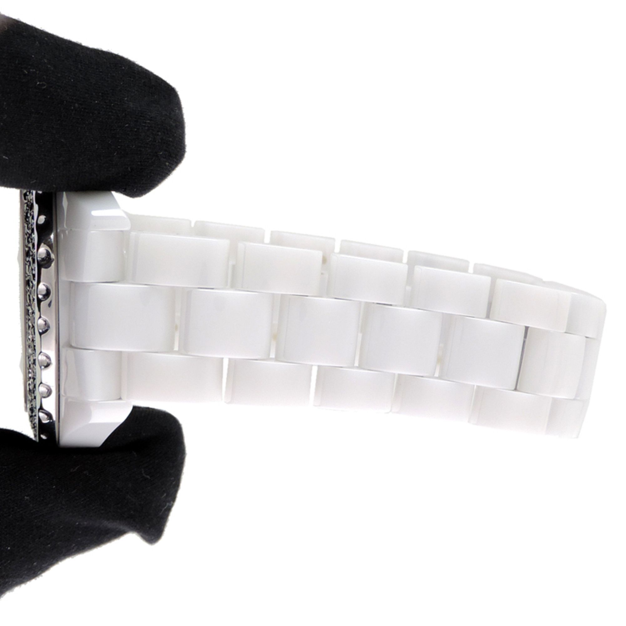 Chanel Chanel J12 38MM Bezel with Black Diamonds, Women's Watch H0970 Size ONE SIZE - 7 Thumbnail