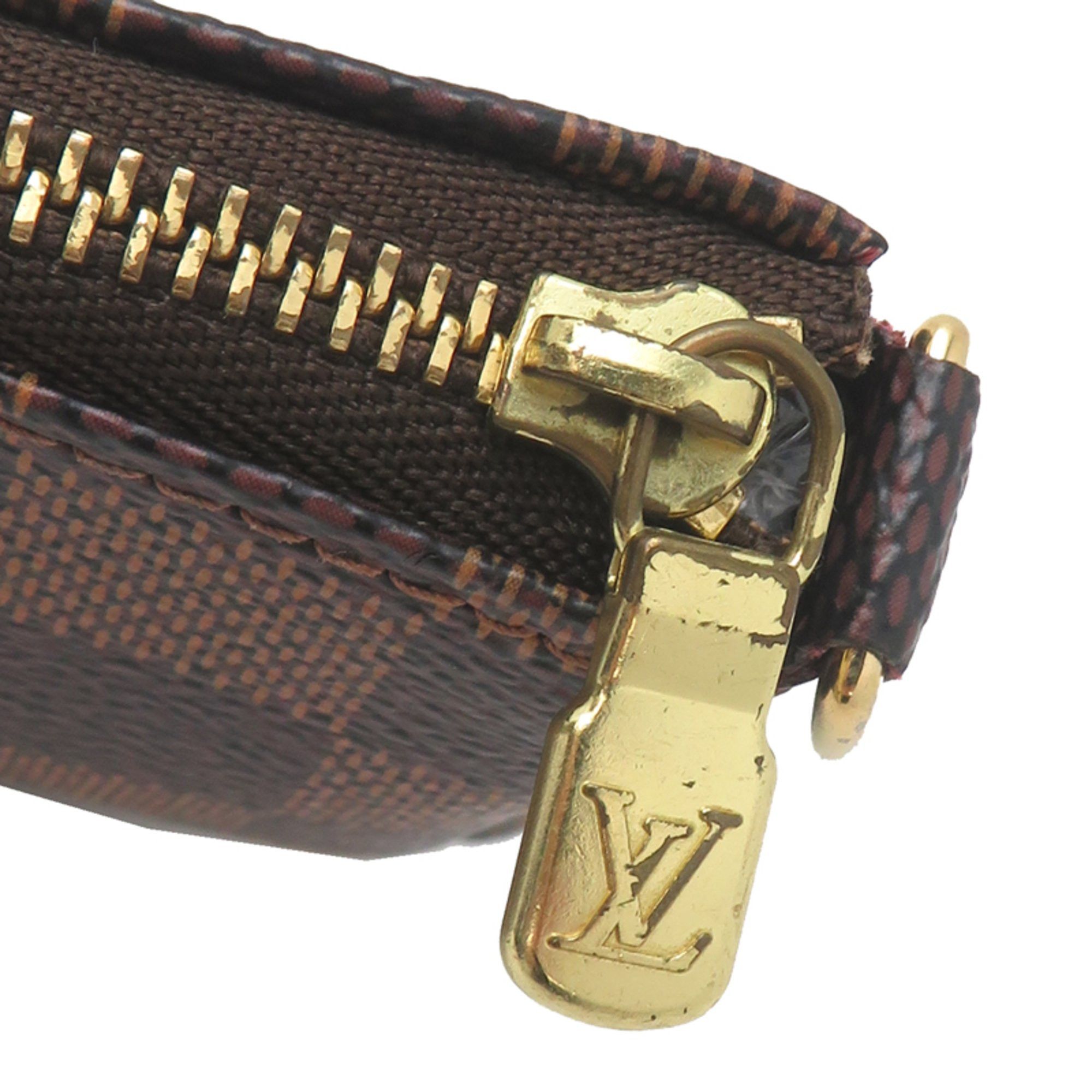 Louis Vuitton Louis Vuitton T&B Mini Pochette Accessoires Women's Pouch N58011 (Discontinued) Damier Brown Size ONE SIZE - 9 Thumbnail