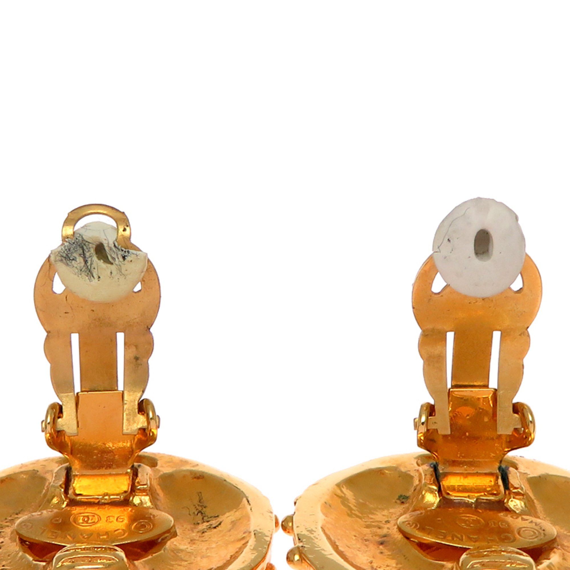 Chanel Chanel Coco Mark Pearl Women's Earrings GP Size ONE SIZE - 4 Thumbnail