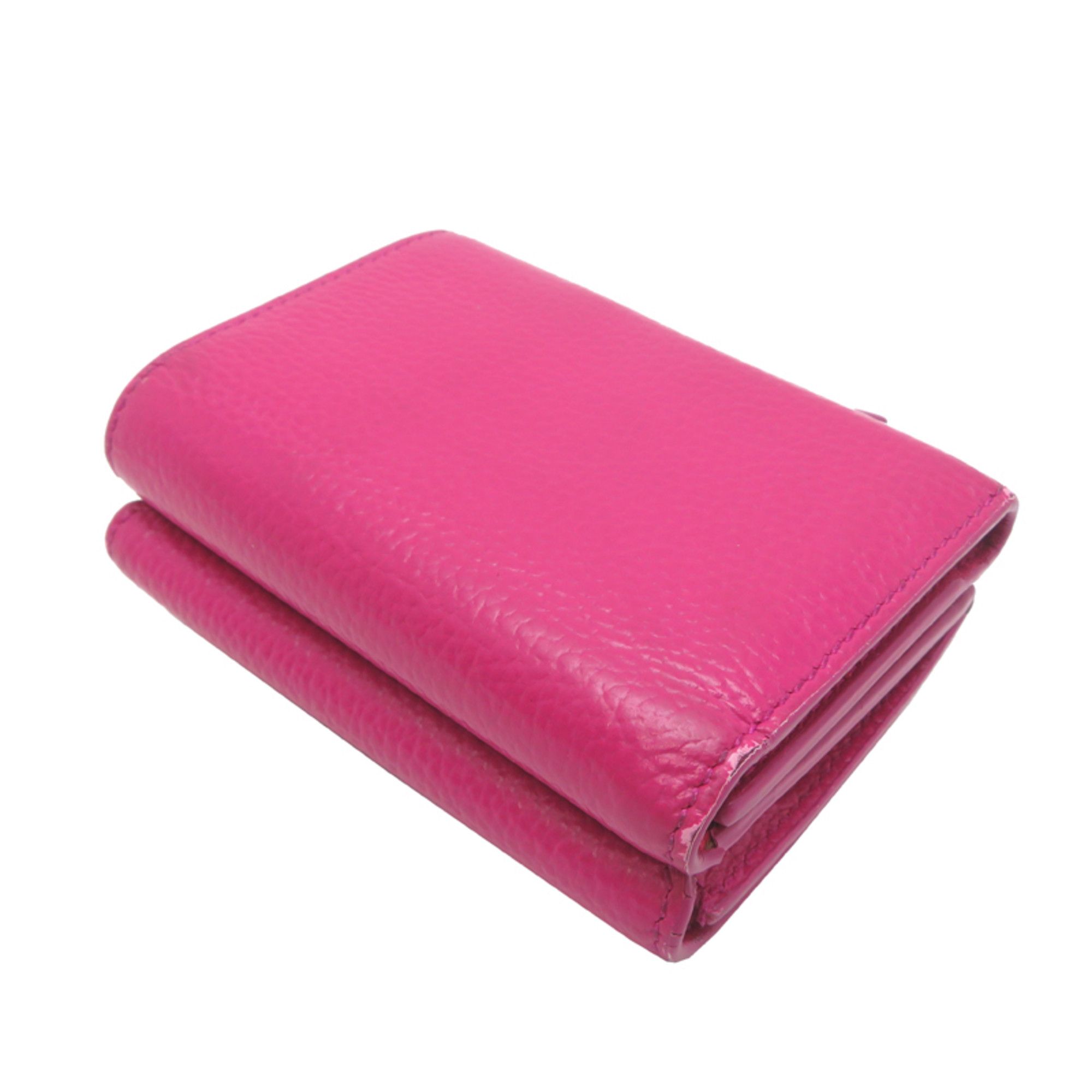 Balenciaga Balenciaga Neo Classic Mini Wallet, Women's Tri-fold 640107, Leather, Pink Size ONE SIZE - 4 Thumbnail