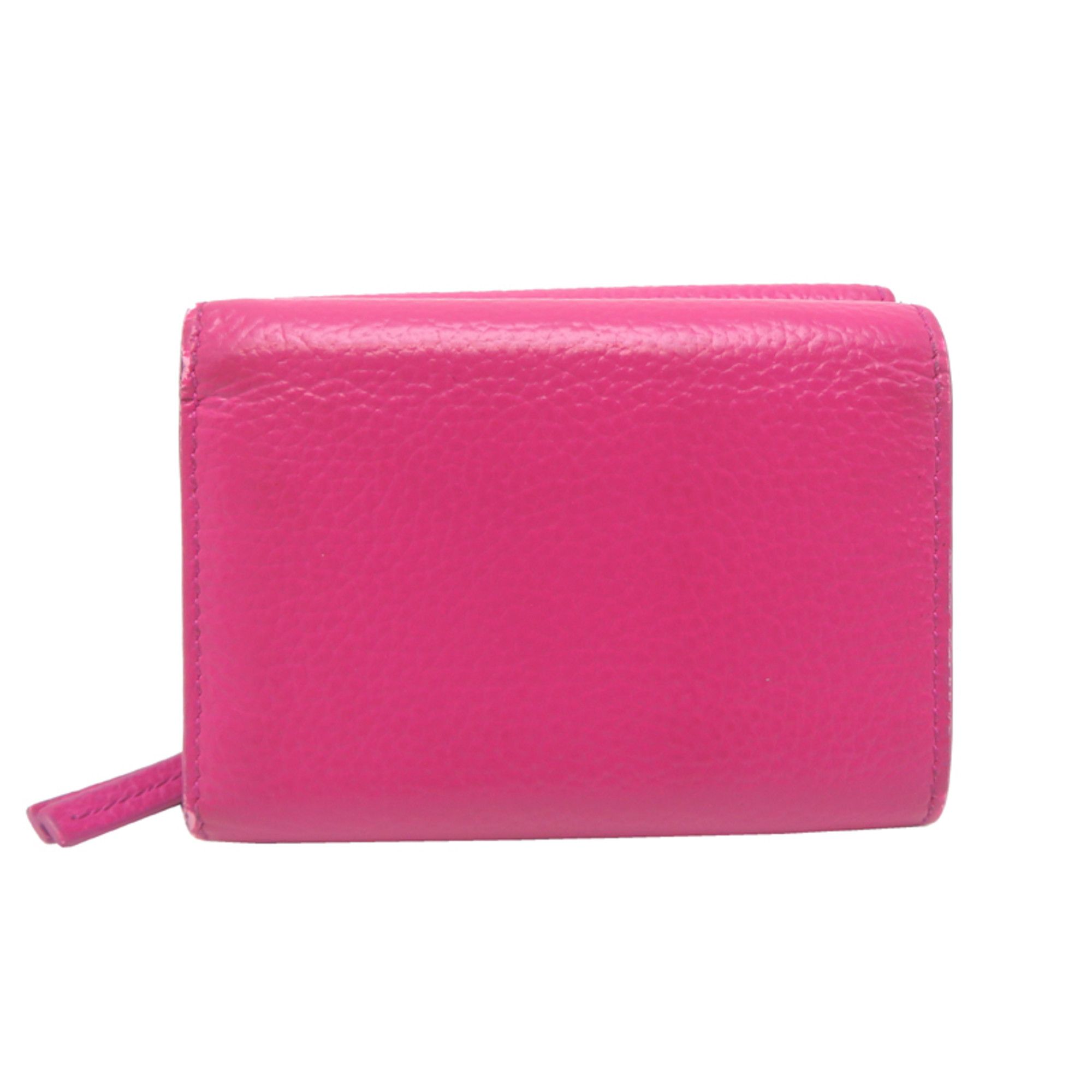 Balenciaga Balenciaga Neo Classic Mini Wallet, Women's Tri-fold 640107, Leather, Pink Size ONE SIZE - 2 Thumbnail